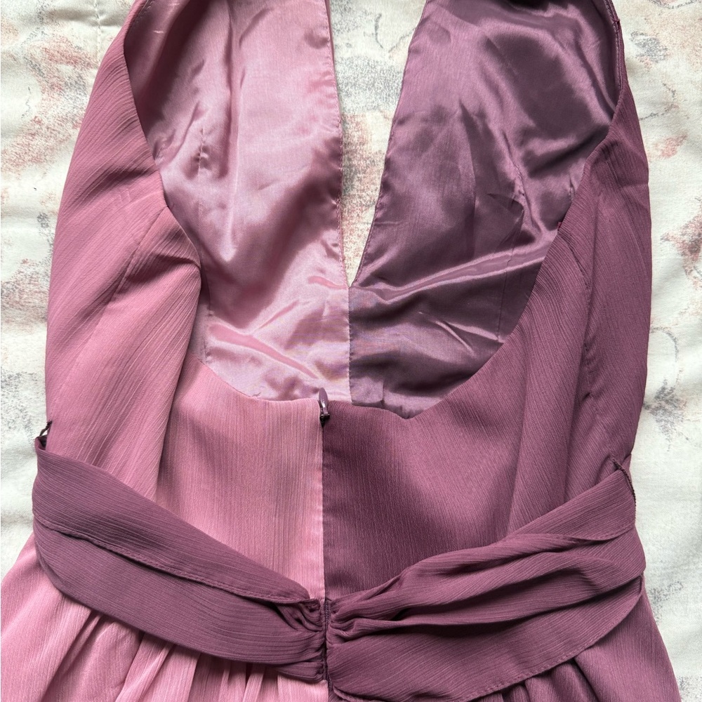 Jill Stuart Purple and Pink Halter Maxi Gown - Picture 7 of 10